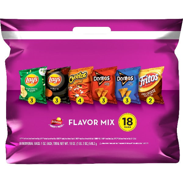 Frito Lay Flavor Mix 18 ct