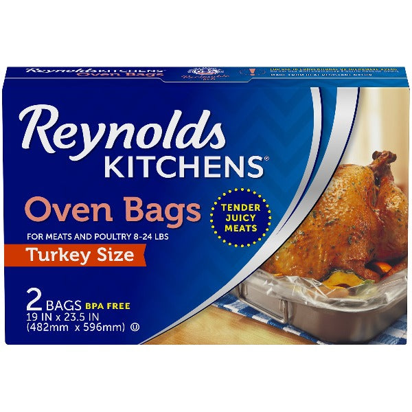 Reynolds Oven Bags Turkey Size 2 ct