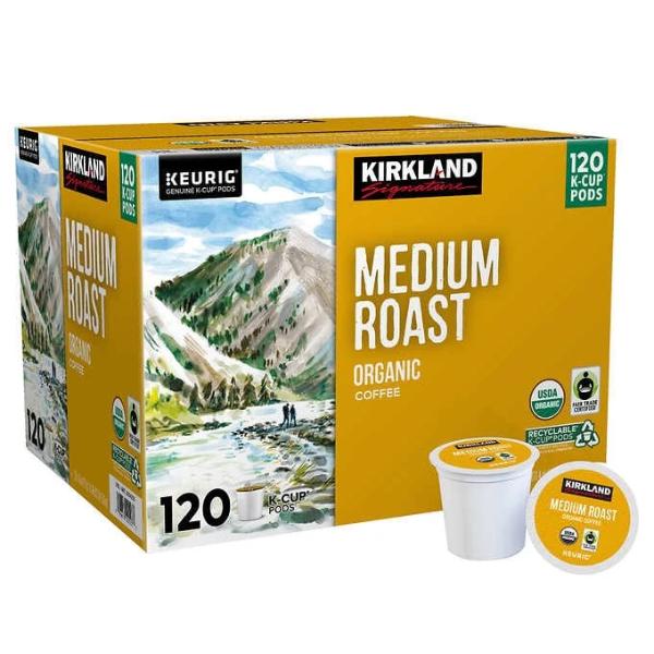 Kirkland Organic Summit Medium Roast Coffee K-Cups 120 ct