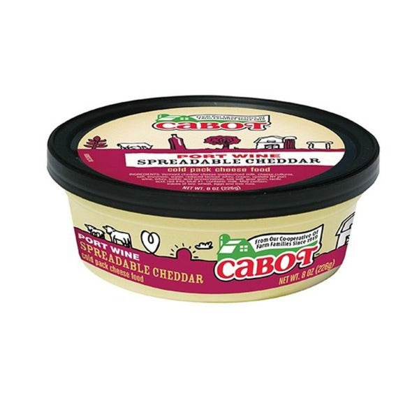 Cabot Port Wine Spreadable Cheddar 8 oz