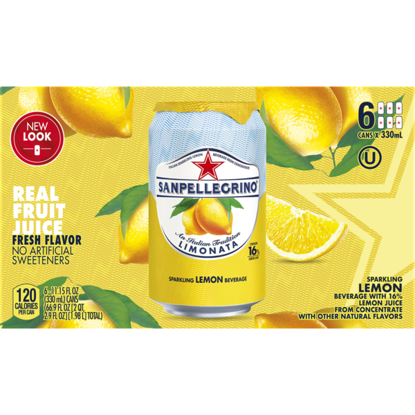 San Pellegrino Sparkling Drink Limonata 11.15 oz 6 ct