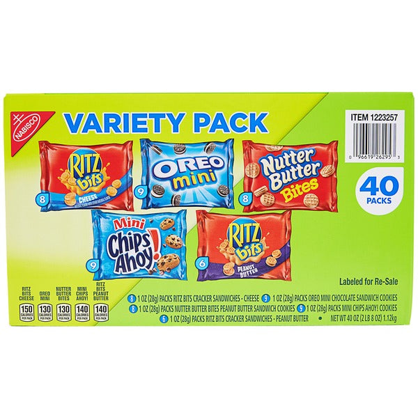 Nabisco Classic Mix Variety Pack 40 ct