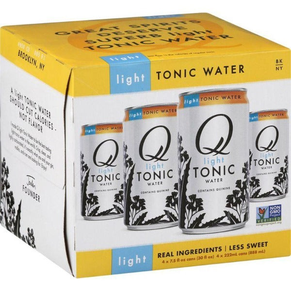 Q Light Tonic Water 4 x 7.5 floz