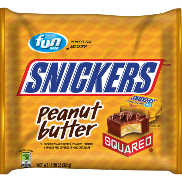 Snickers Peanut Butter Squared Fun Size Bars 11.5 oz