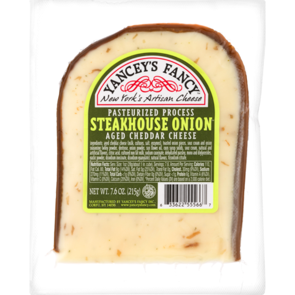 Yancey's Fancy Steakhouse Onion Cheddar Cheese 7.6 oz