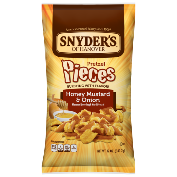 Snyder's Pretzel Pieces Honey Mustard & Onion 11.25 oz