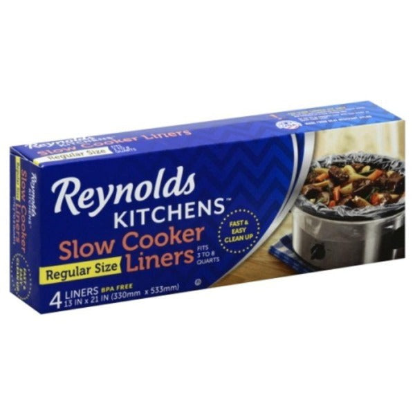 Reynolds Slow Cooker Liners Regular Size 4 ct