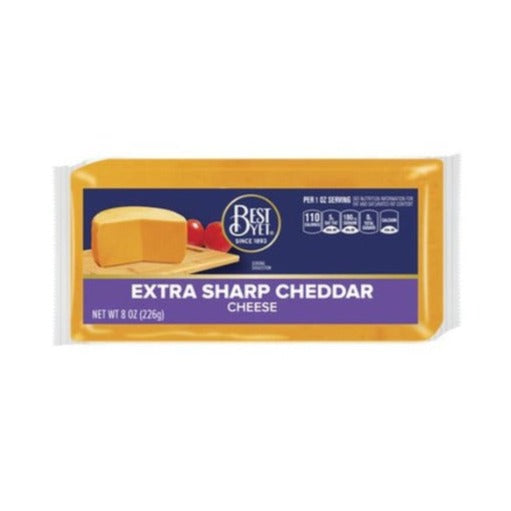 Best Yet Extra Sharp Cheddar Cheese 8 oz