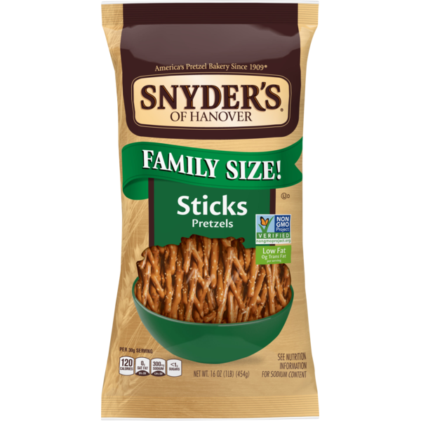 Snyder's Pretzel Sticks Family Size 16 oz