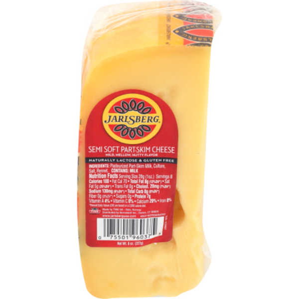 Jarlsberg Semi Soft Part Skim Cheese 8 oz