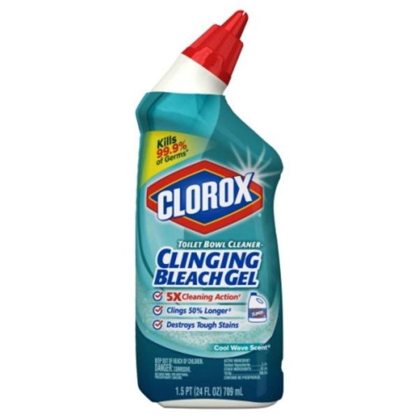 Clorox Clinging Bleach Gel Toilet Bowl Cleaner 24oz