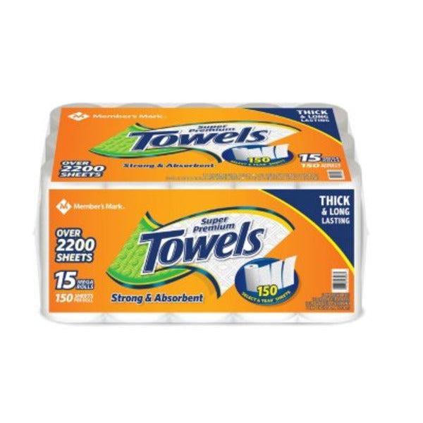 Member's Mark Paper Towel Mega Rolls 15 ct