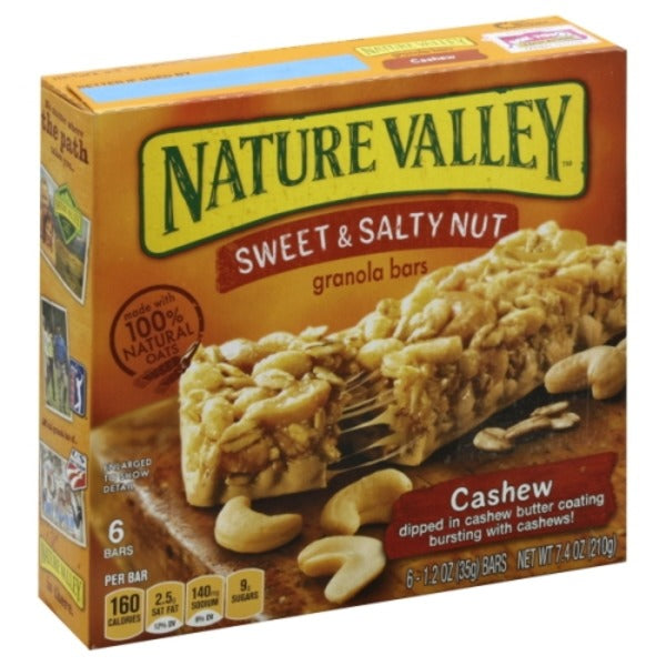 Nature Valley Sweet & Salty Granola Bars Cashew 6 ct