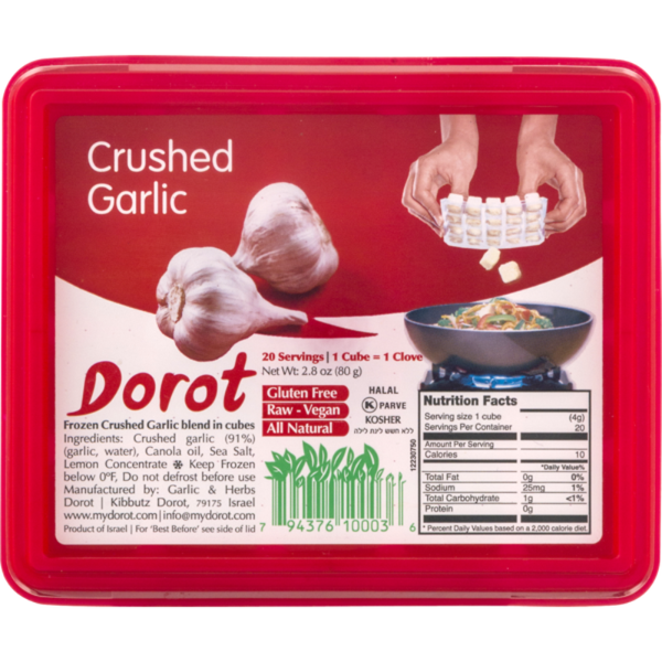 Dorot Frozen Crushed Garlic Cubes 2.5 oz