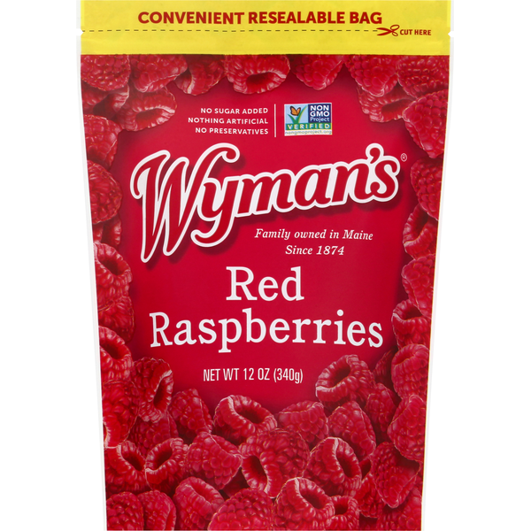 Wyman's Frozen Red Raspberries 12 oz