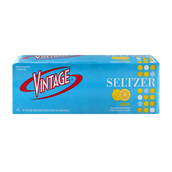 Vintage Lemon Lime Seltzer 12 oz 12 pk