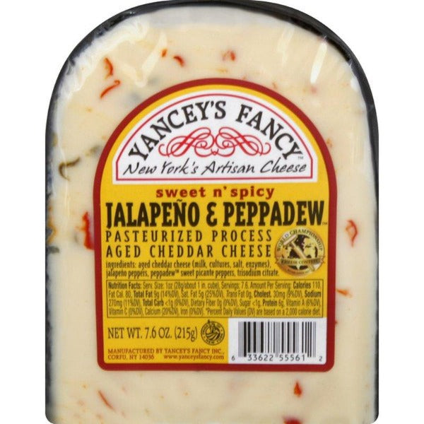 Yancey's Fancy Jalapeno & Peppadew Cheese 7.6 oz